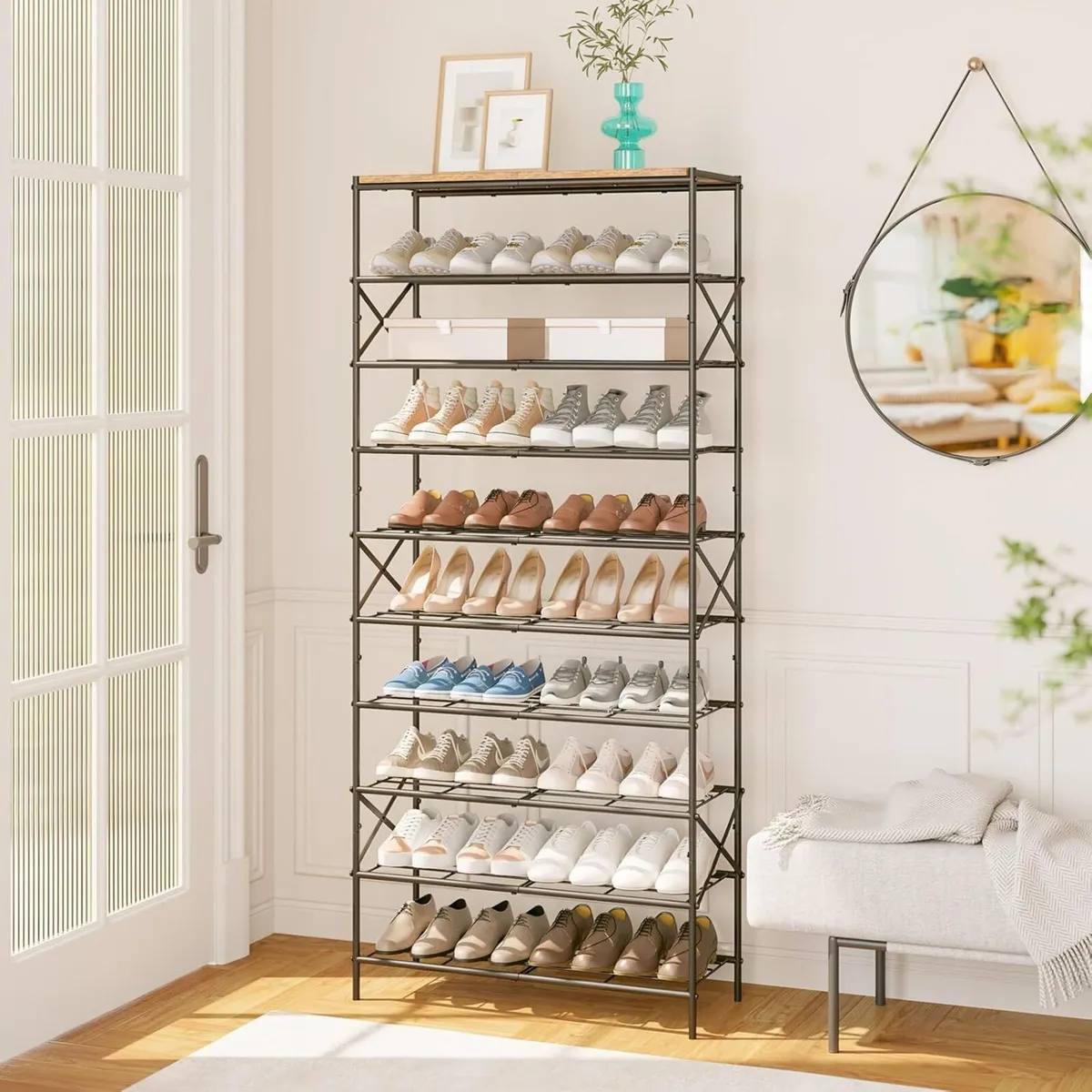 10 Tier Shoe Rack Large Capacity Storage Organizer - Image 2