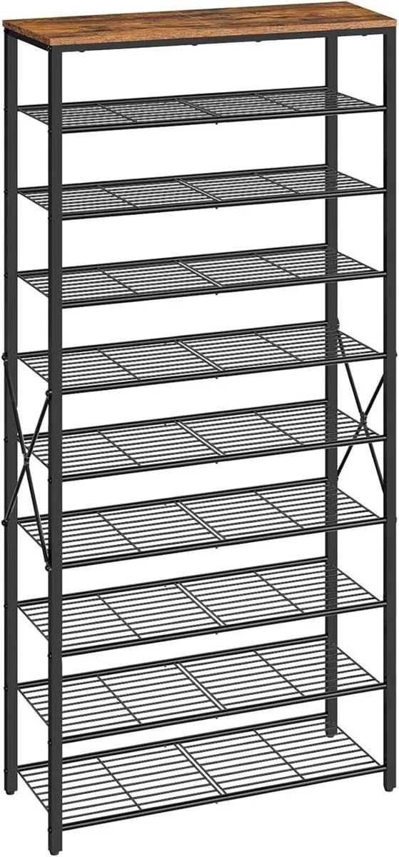 10-Tier Shoe Rack Tall Storage Large Capacity - Image 1