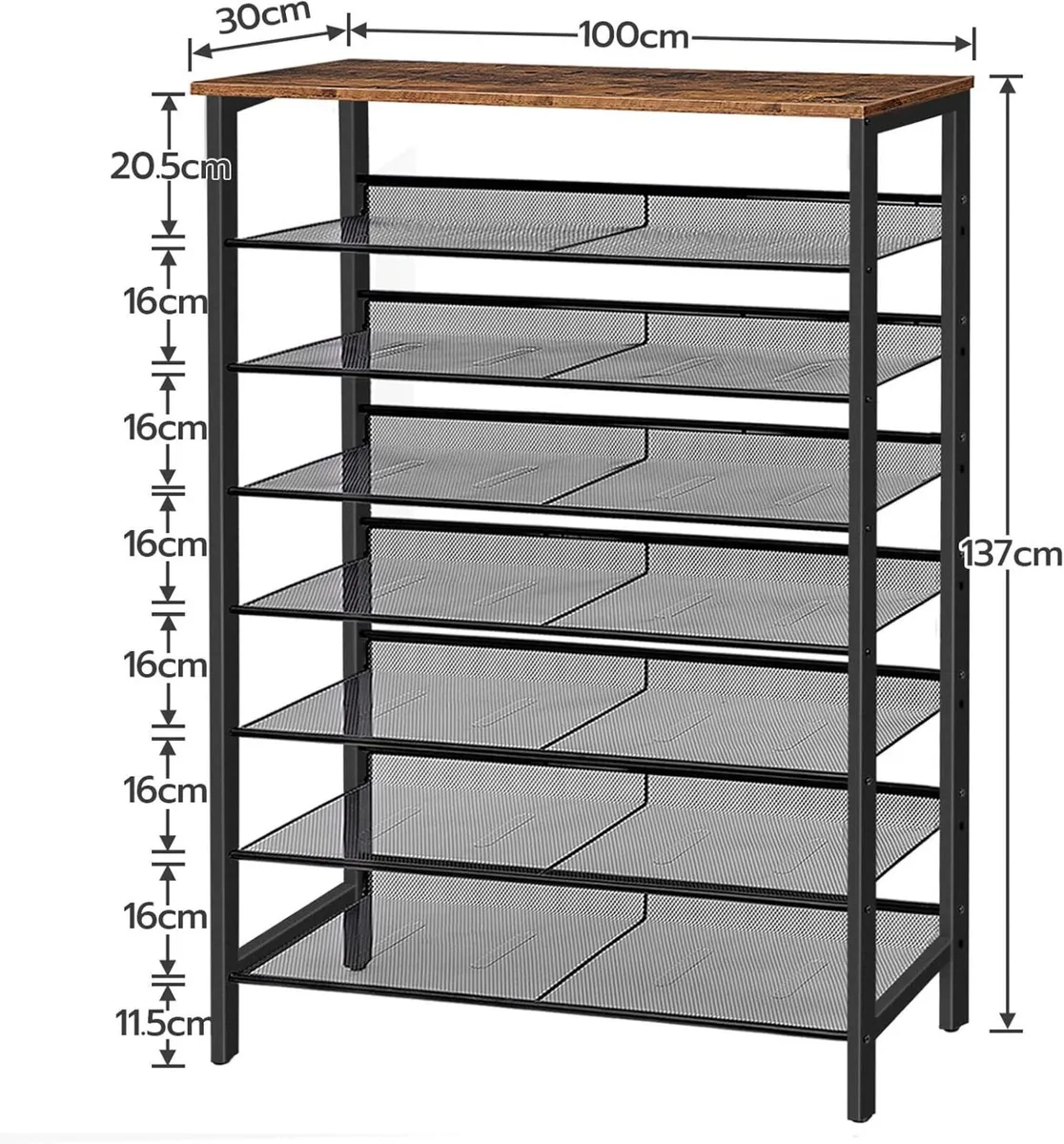 Shoe Rack Large Capacity Storage Tall Shelf for - Image 3