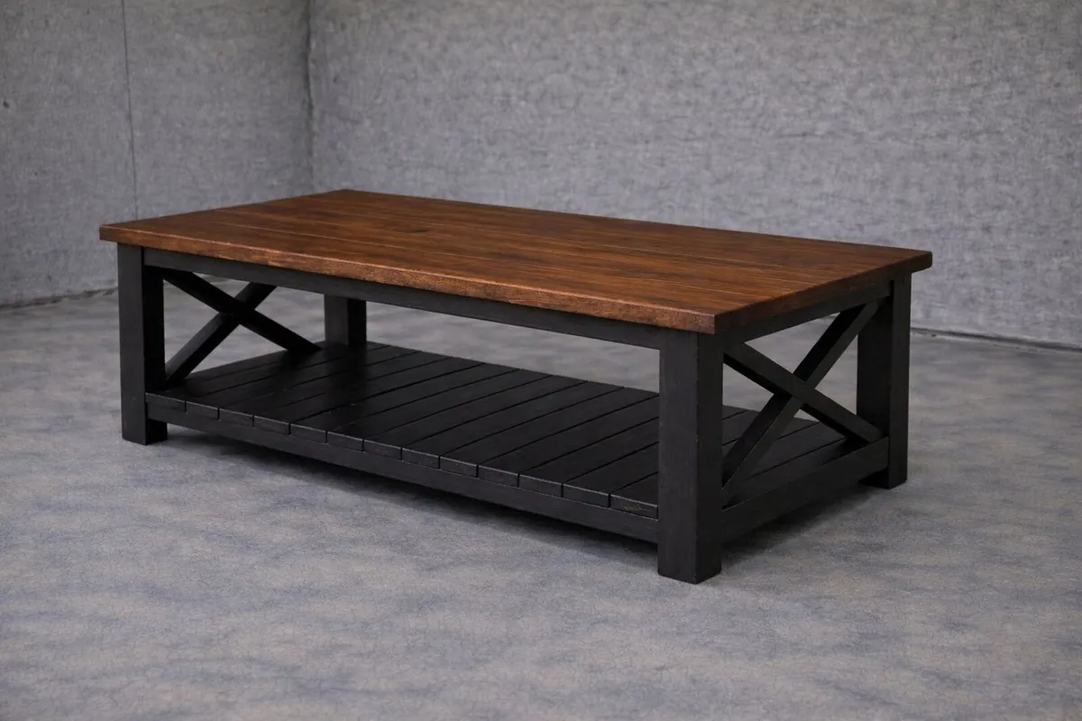 New Handmade Farmhouse Coffee Table - Image 1