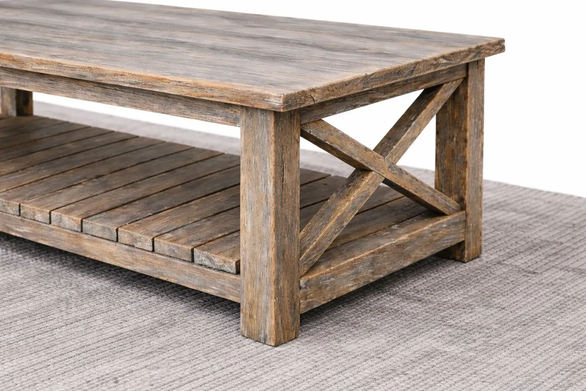 New Handmade Farmhouse Coffee Table - Image 2