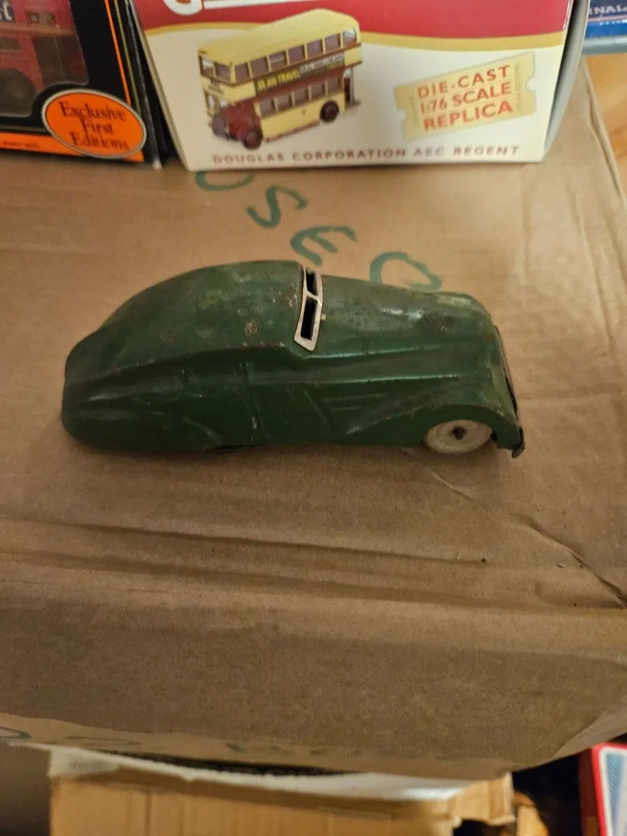 Vintage Tinplate Clock Work Car - Image 3