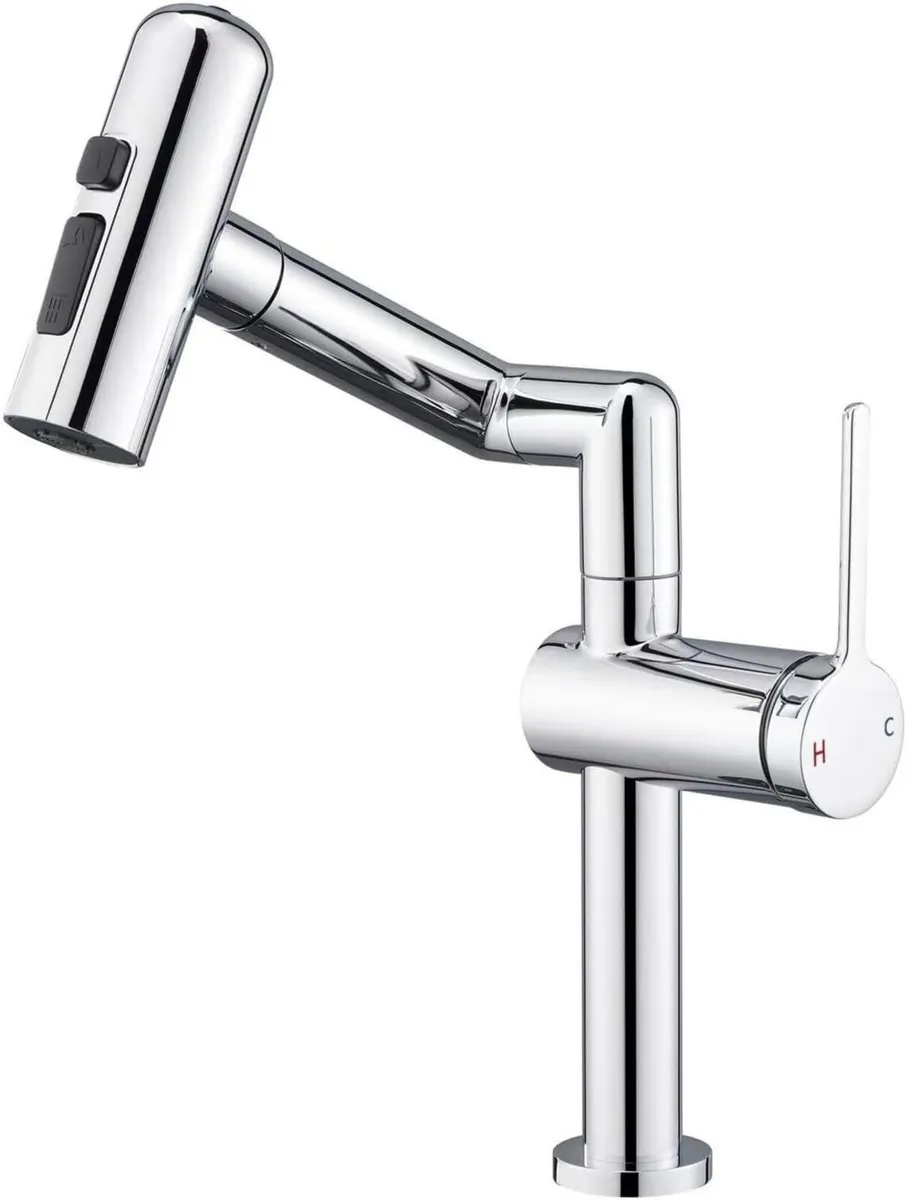 Basin Mixer Tap – Single Handle Bathroom Sink - Image 1
