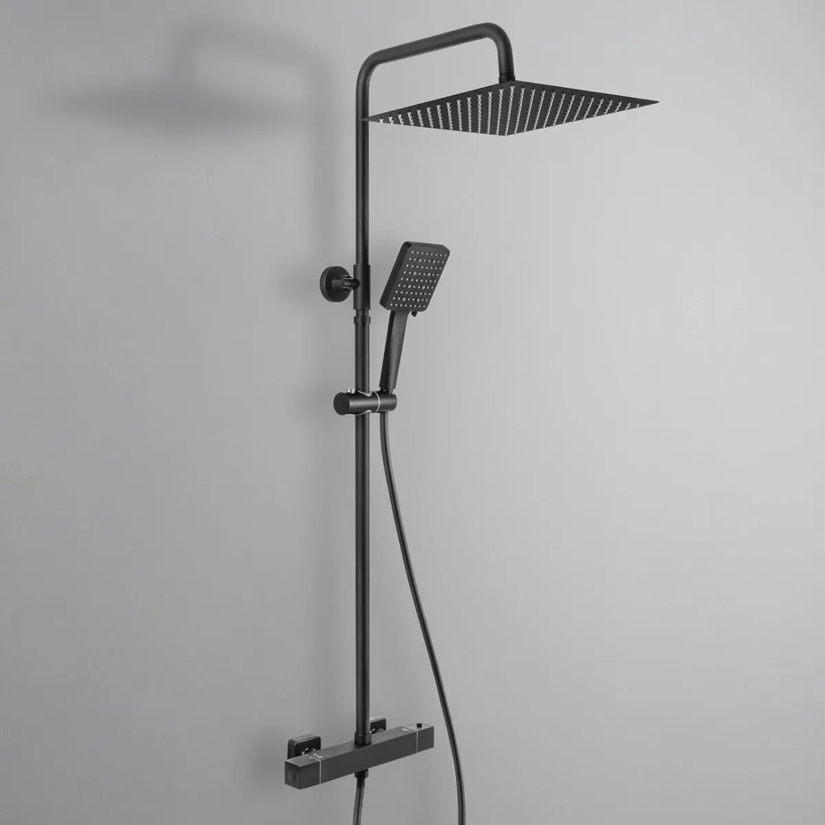 Thermostatic Shower Mixer Set with 12 Square - Image 1