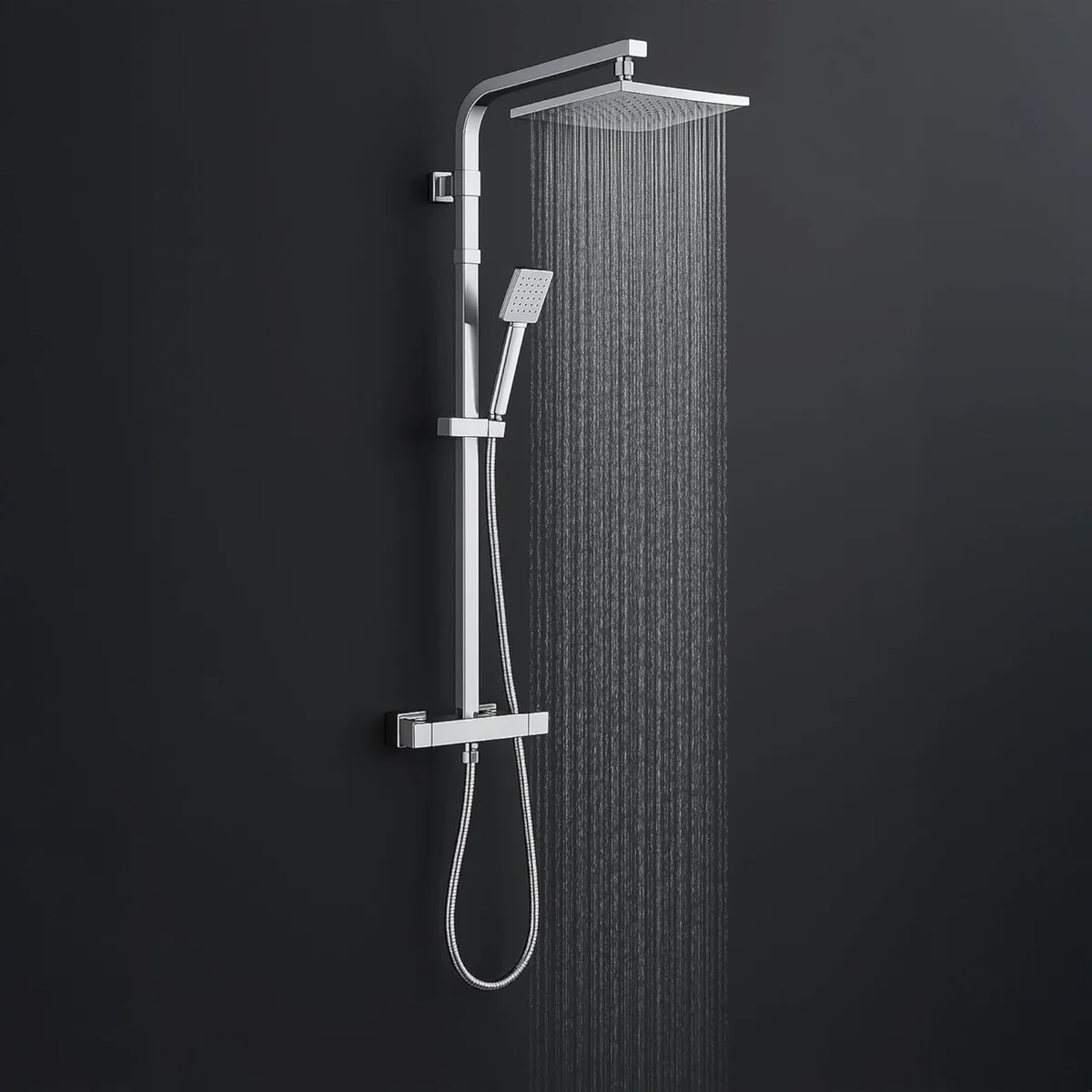Thermostatic Shower System Mixer Set with - Image 1