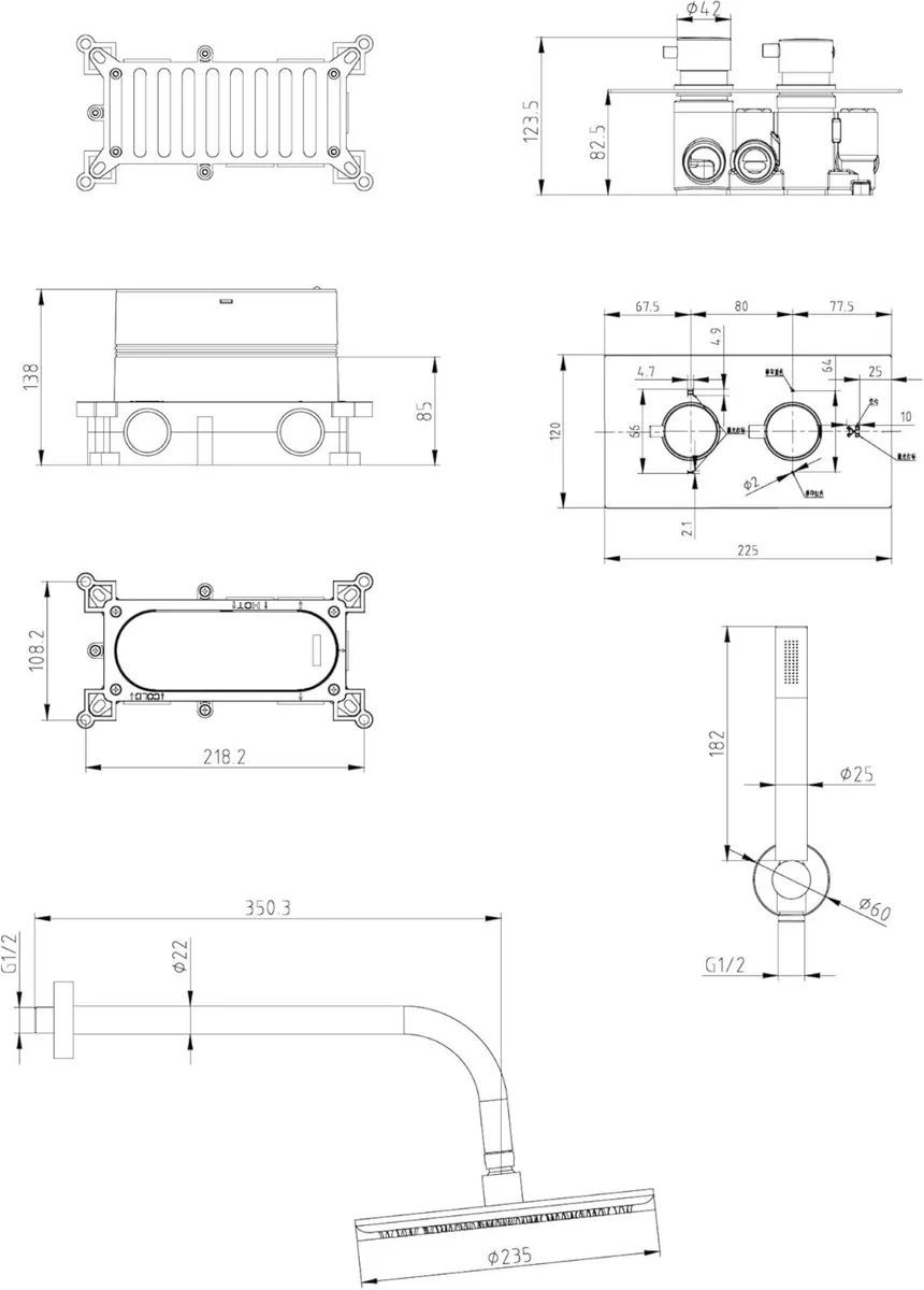Apres Dual Function Concealed Shower Valve - Image 2