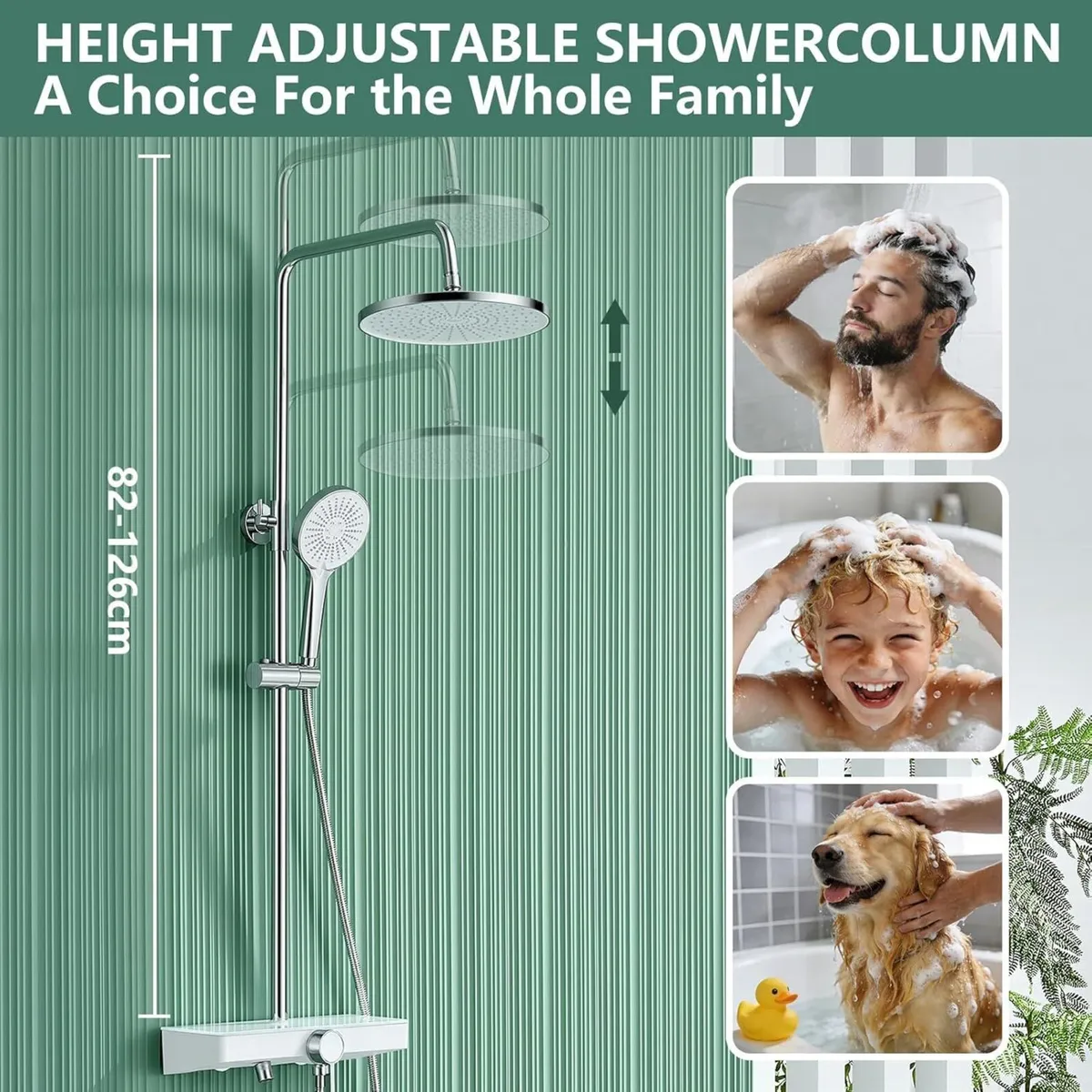 Shower System No-Thermostatic with 26cm Round - Image 2