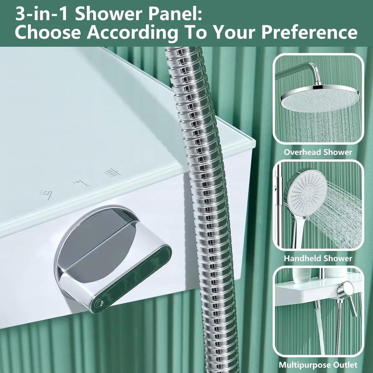 Shower System No-Thermostatic with 26cm Round - Image 3