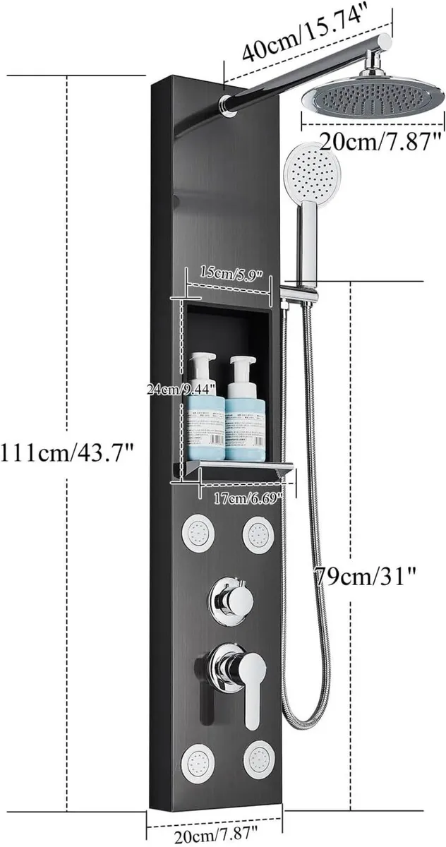 Shower Panel Tower Column System Rainfall - Image 2