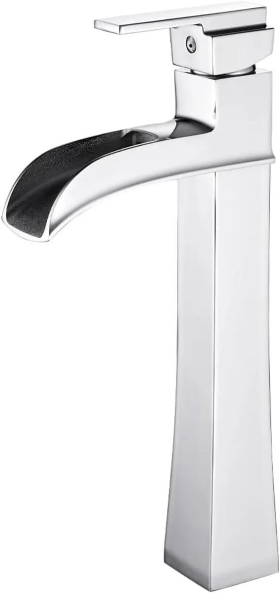Modern High Rise Bathroom Basin Mixer Tap - Image 1