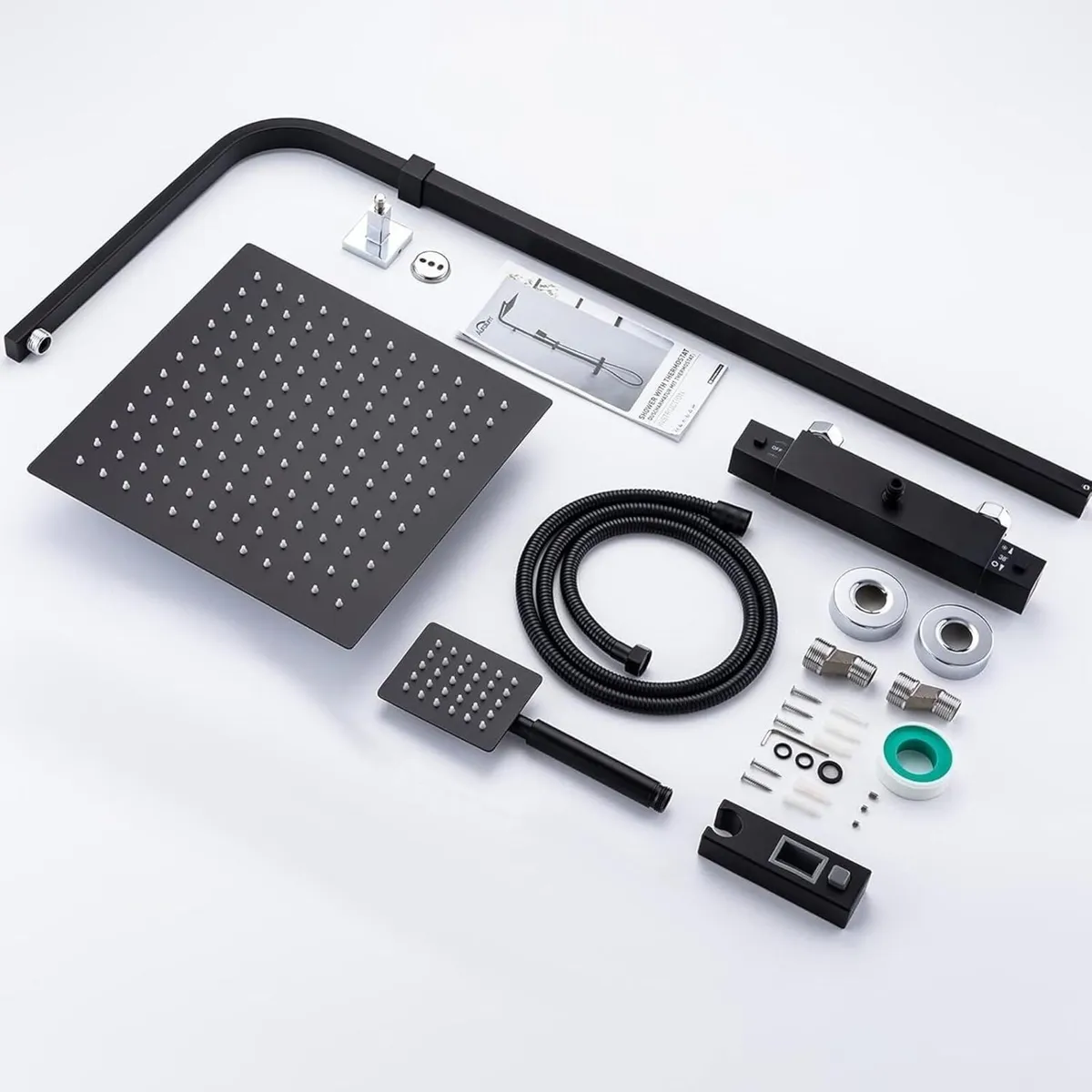 Thermostatic Shower System Mixer Set with - Image 4