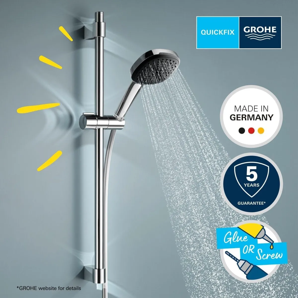 GROHE Vitalio Comfort 110 - Shower Set (Square 11 - Image 2