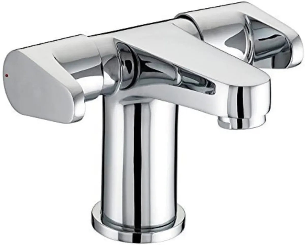 QST BAS2 C Quest 2 Handled Basin Mixer with - Image 1