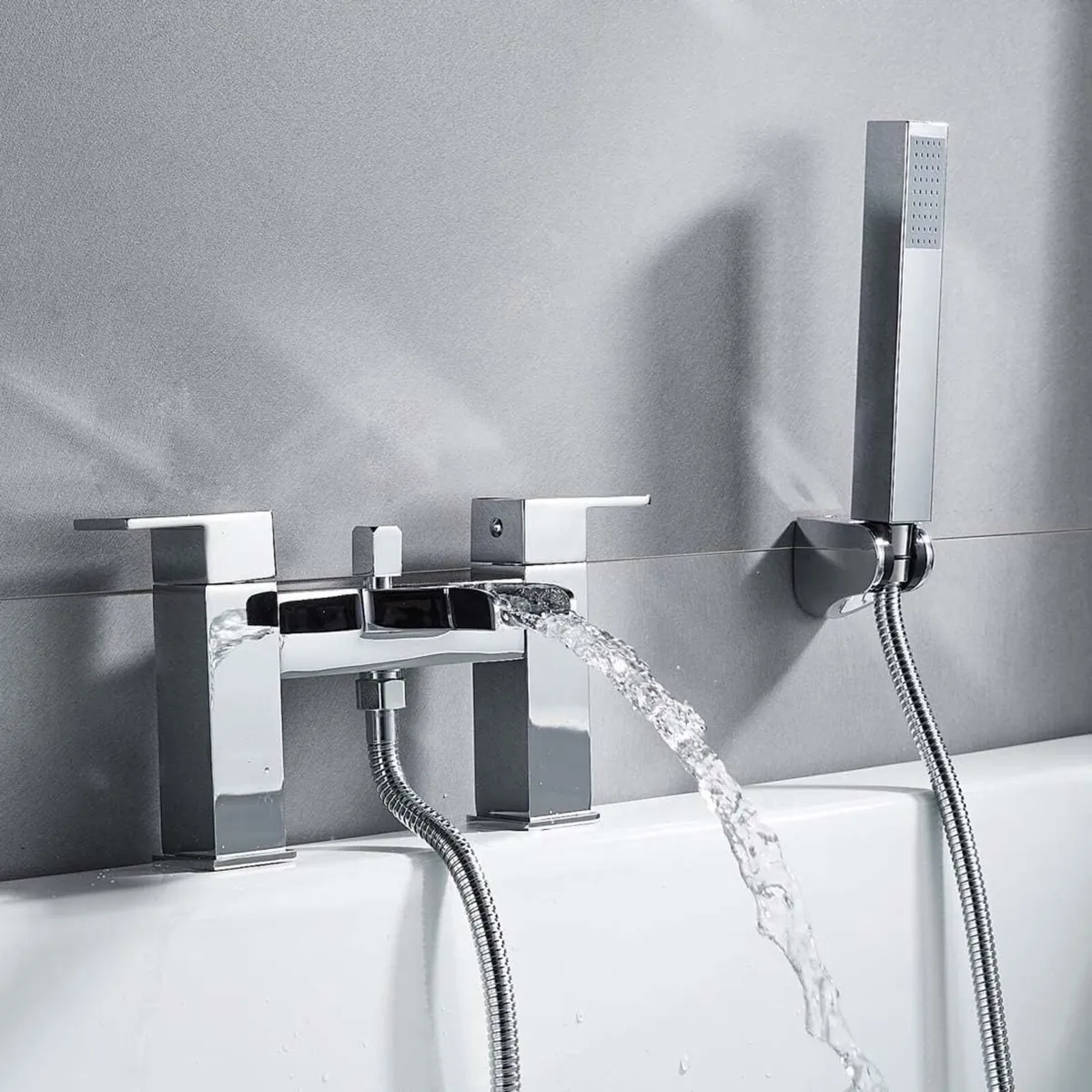 Bath tap with Shower Waterfall Filler Mixer Tub - Image 2
