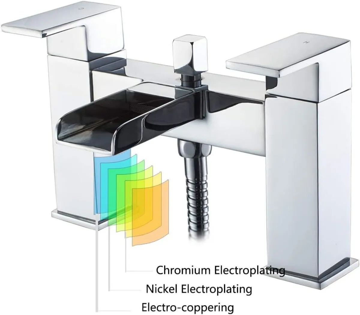 Bath tap with Shower Waterfall Filler Mixer Tub - Image 4