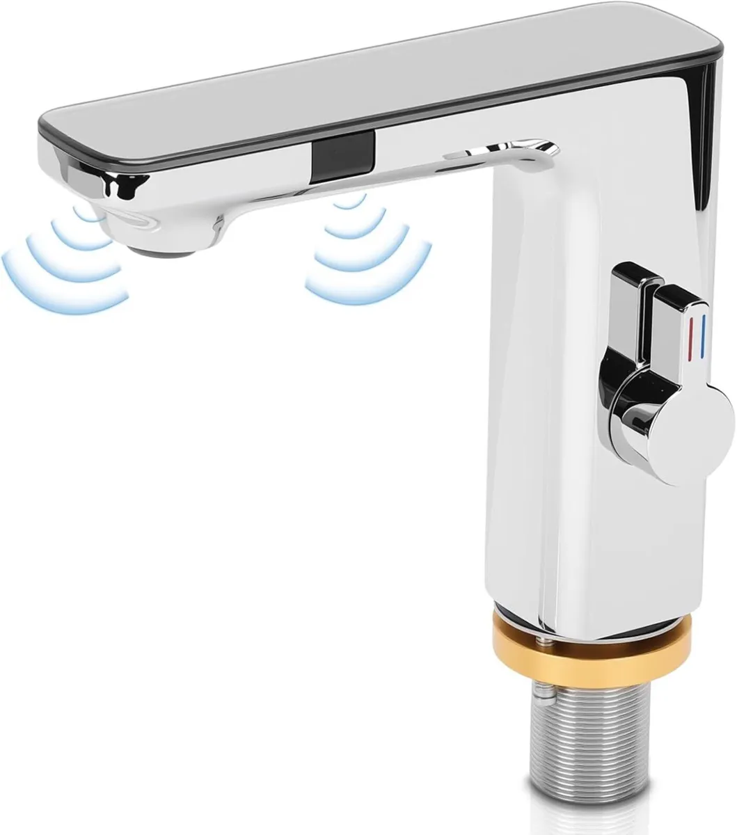 Touchless Bathroom Faucet LED Automatic Sensor - Image 1