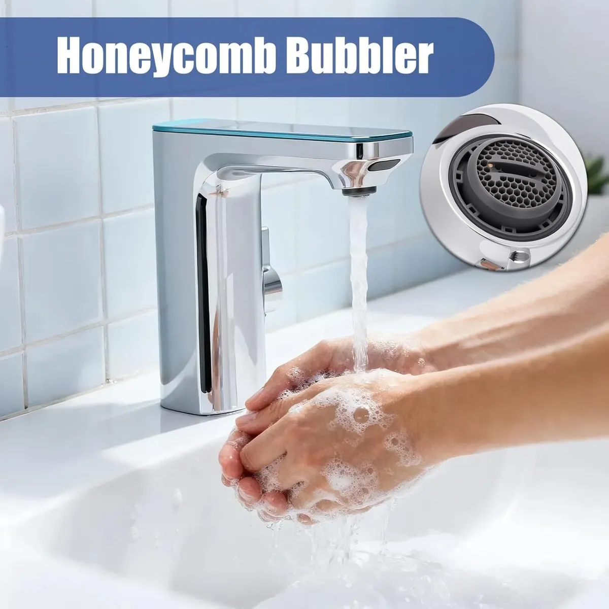 Touchless Bathroom Faucet LED Automatic Sensor - Image 4