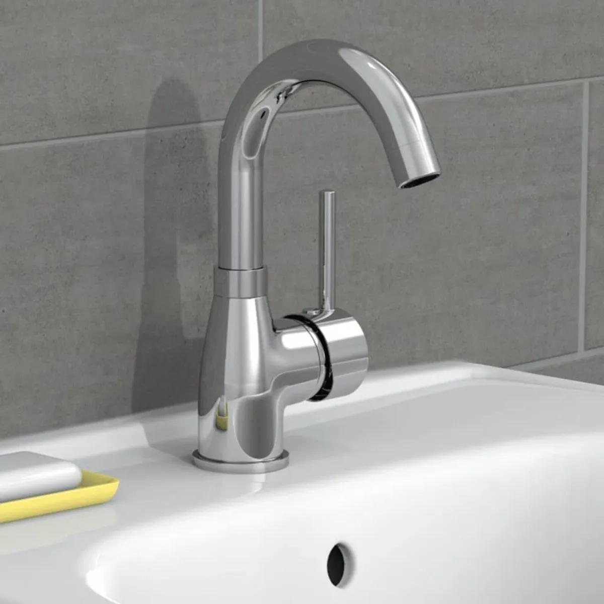 Futura NI075FUTCR-LP Washbasin Mixer Tap Low - Image 4