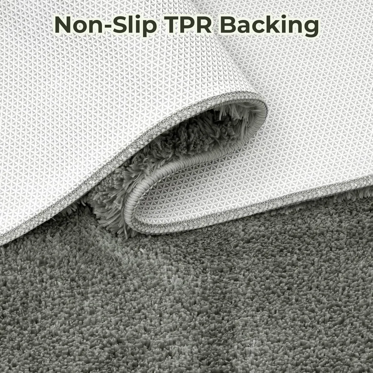 Fluffy Rugs Living Room Gray Shaggy Rug for - Image 4