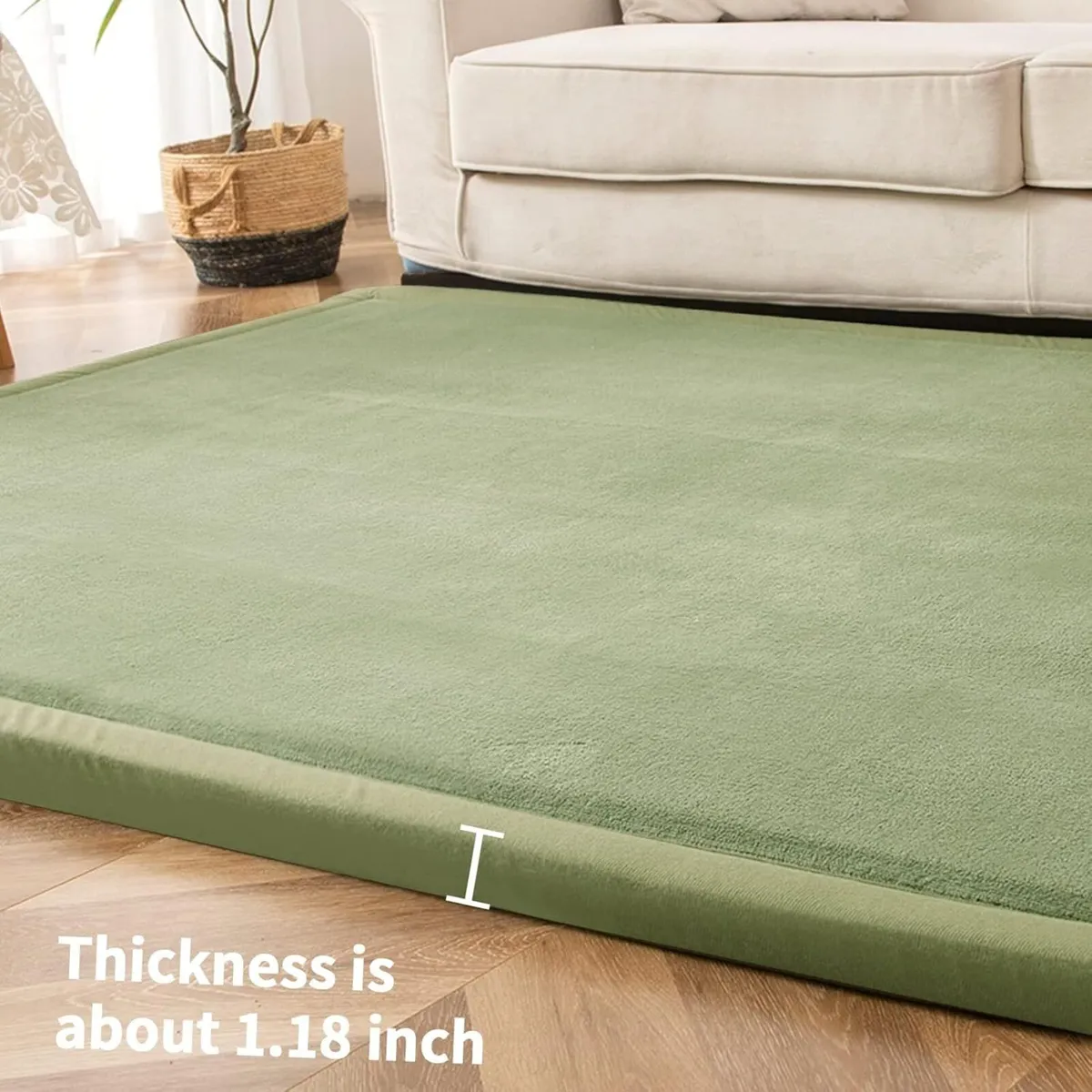 Coral Velvet Rug 3cm Thick Crawling Carpet with - Image 3