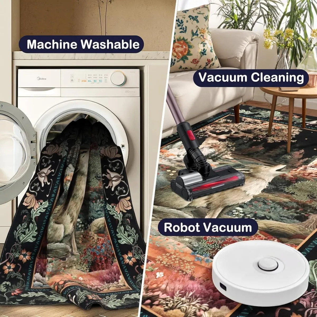 Washable Area Rugs for Living Room 160x230cm - Image 4