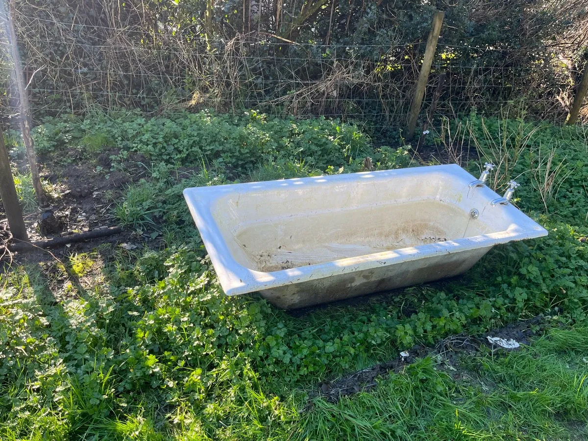 Cast iron bath enamel white - Image 2