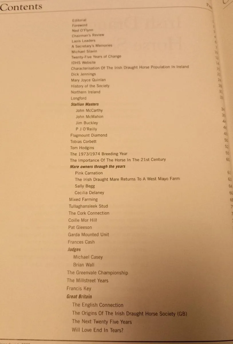 Irish Draught Horse Society Book - Image 2