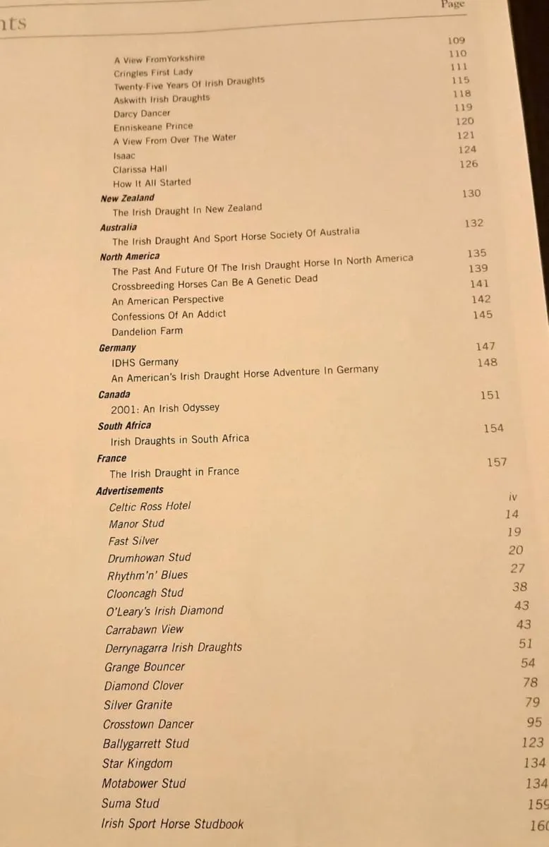 Irish Draught Horse Society Book - Image 3