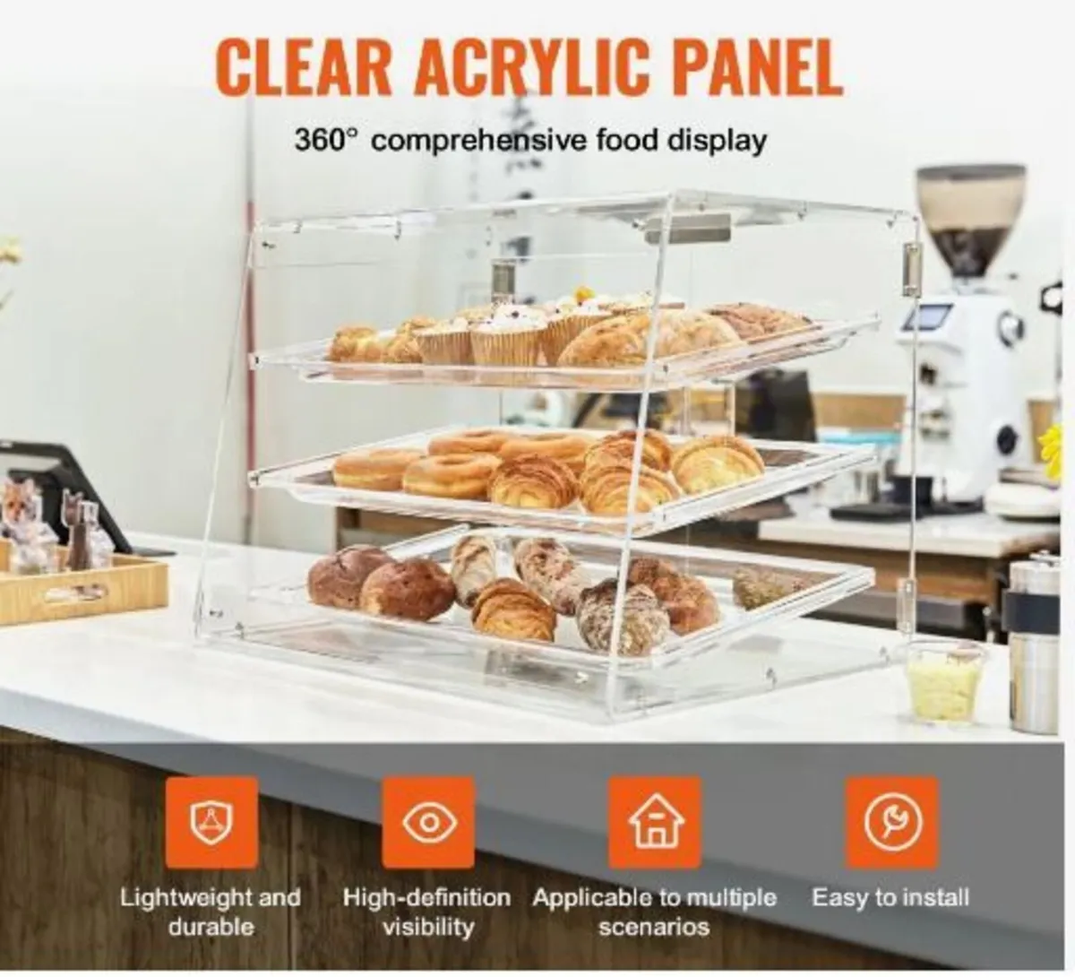 Pastry Display Case, 3-Tier Commercial - Image 4