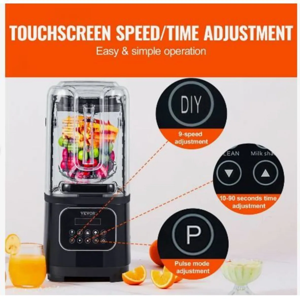 Professional Blender with Shield - Image 4