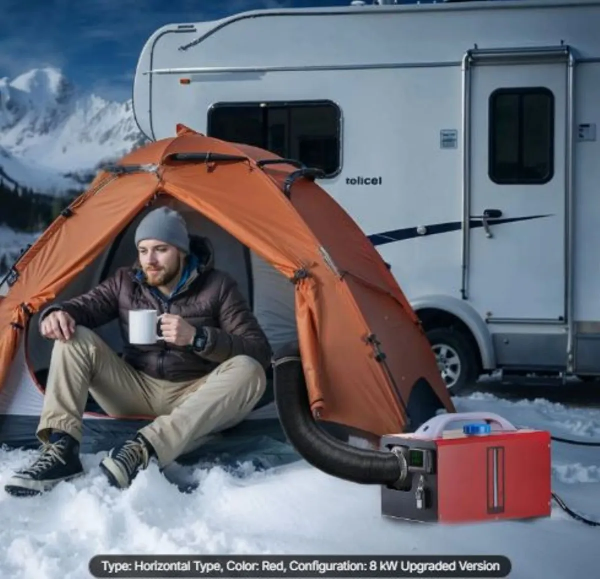 Diesel Air Heater, 12-24V 5-8KW, Fast Heating - Image 4