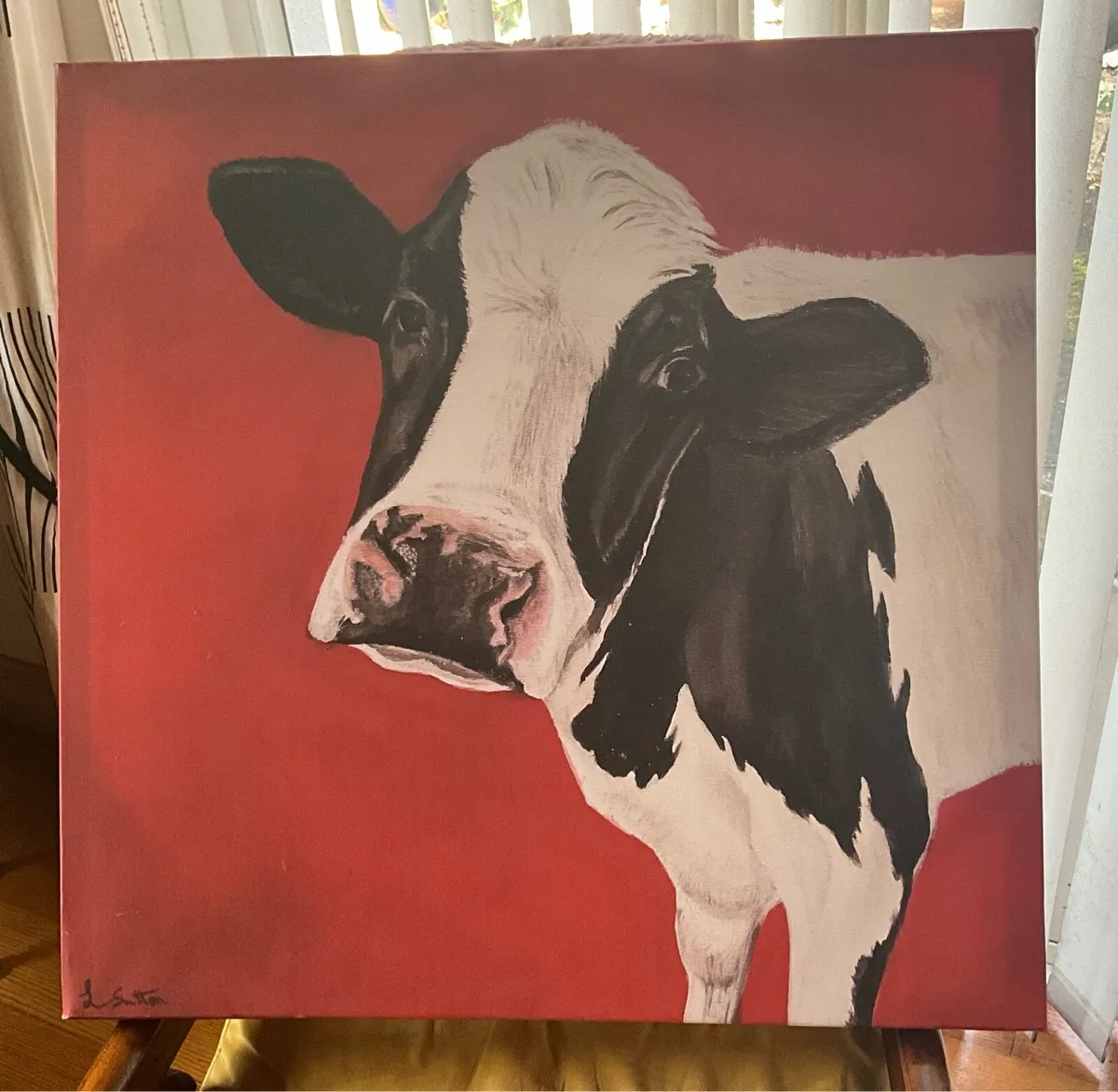 Cow Print on Canvas - Image 3