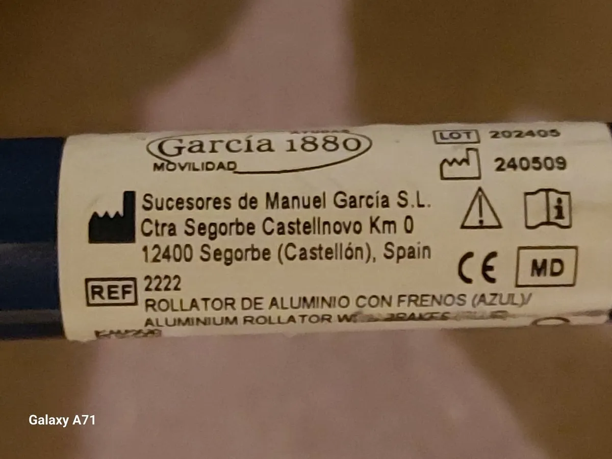 Aluminium Mobility Lightweight Rollator, Blue, Exc - Image 4