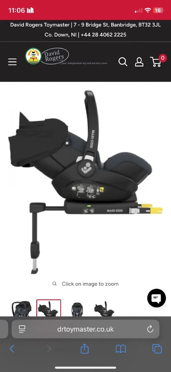 Maxi Cosi Marble Car seat and iso fix base - Image 1