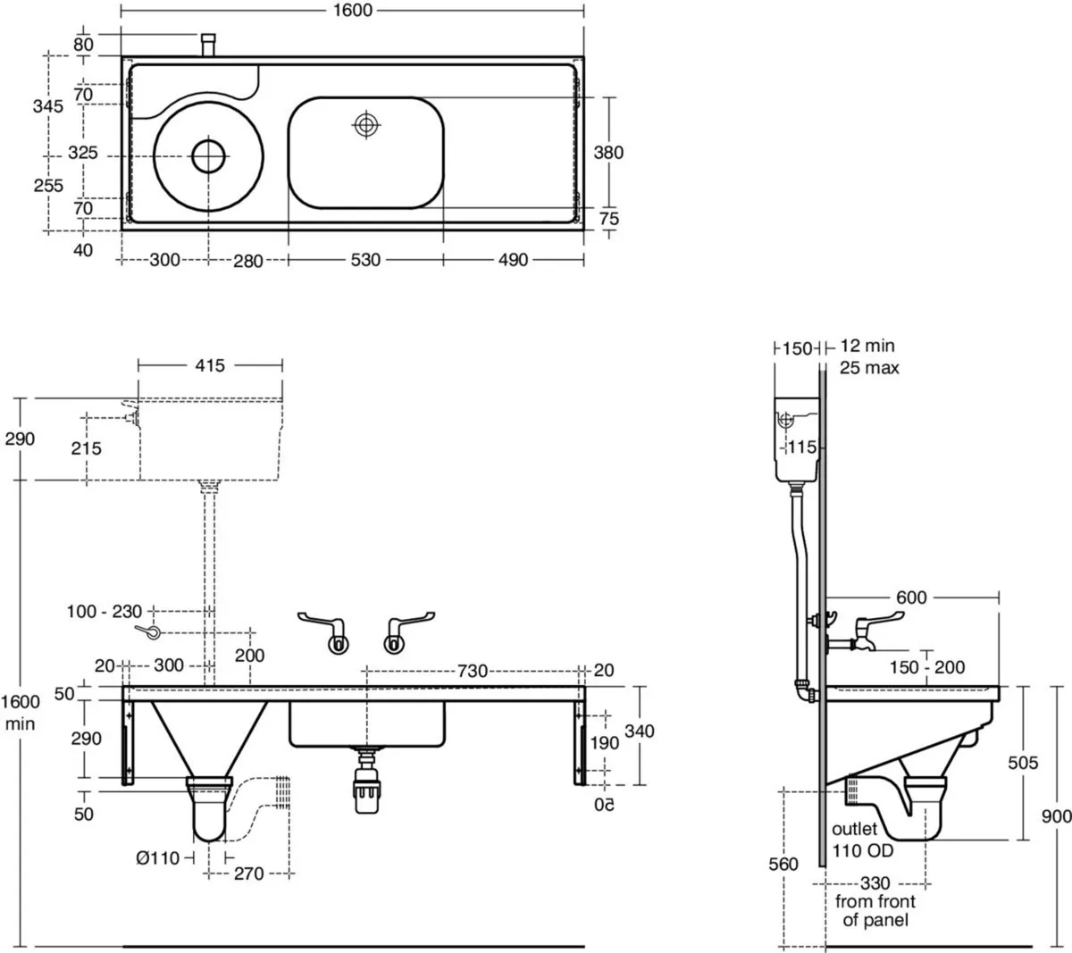 Sink-Stainless Steel - Image 2