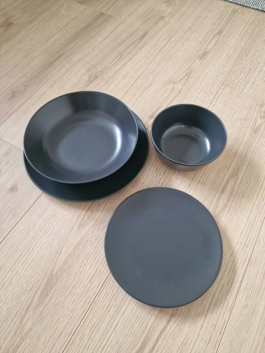 IKEA Dark Grey 40 Piece Delph Set - Image 1