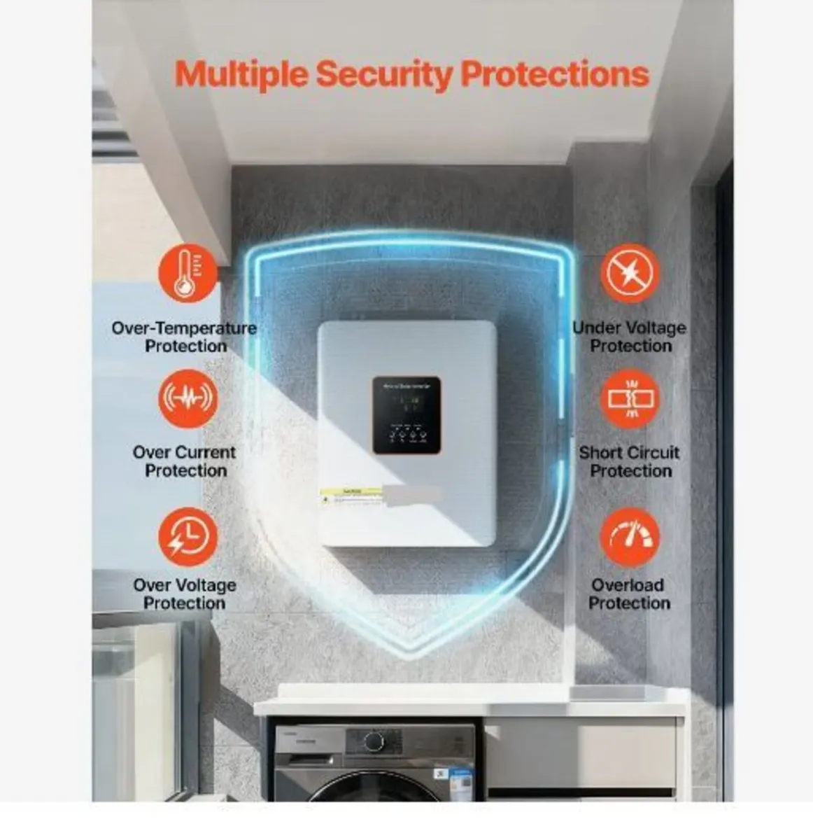 3000W Hybrid Solar Inverter, 24V - Image 1