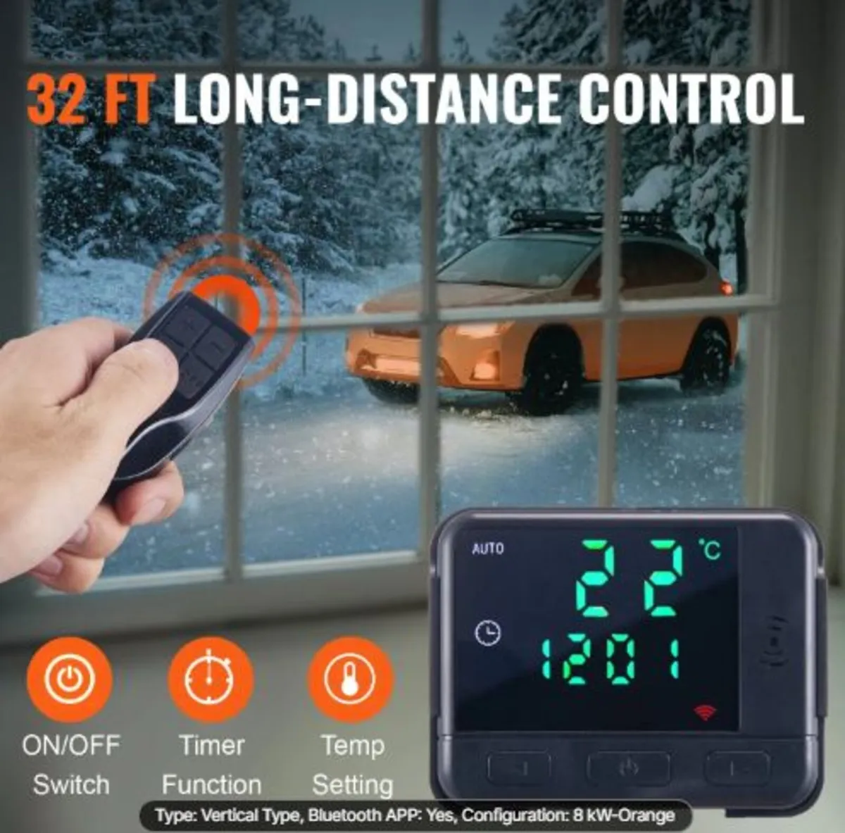 Diesel Air Heater All-in-one 12V 5-8KW Bluetooth - Image 2