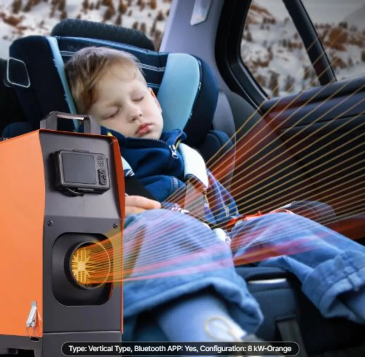 Diesel Air Heater All-in-one 12V 5-8KW Bluetooth - Image 3