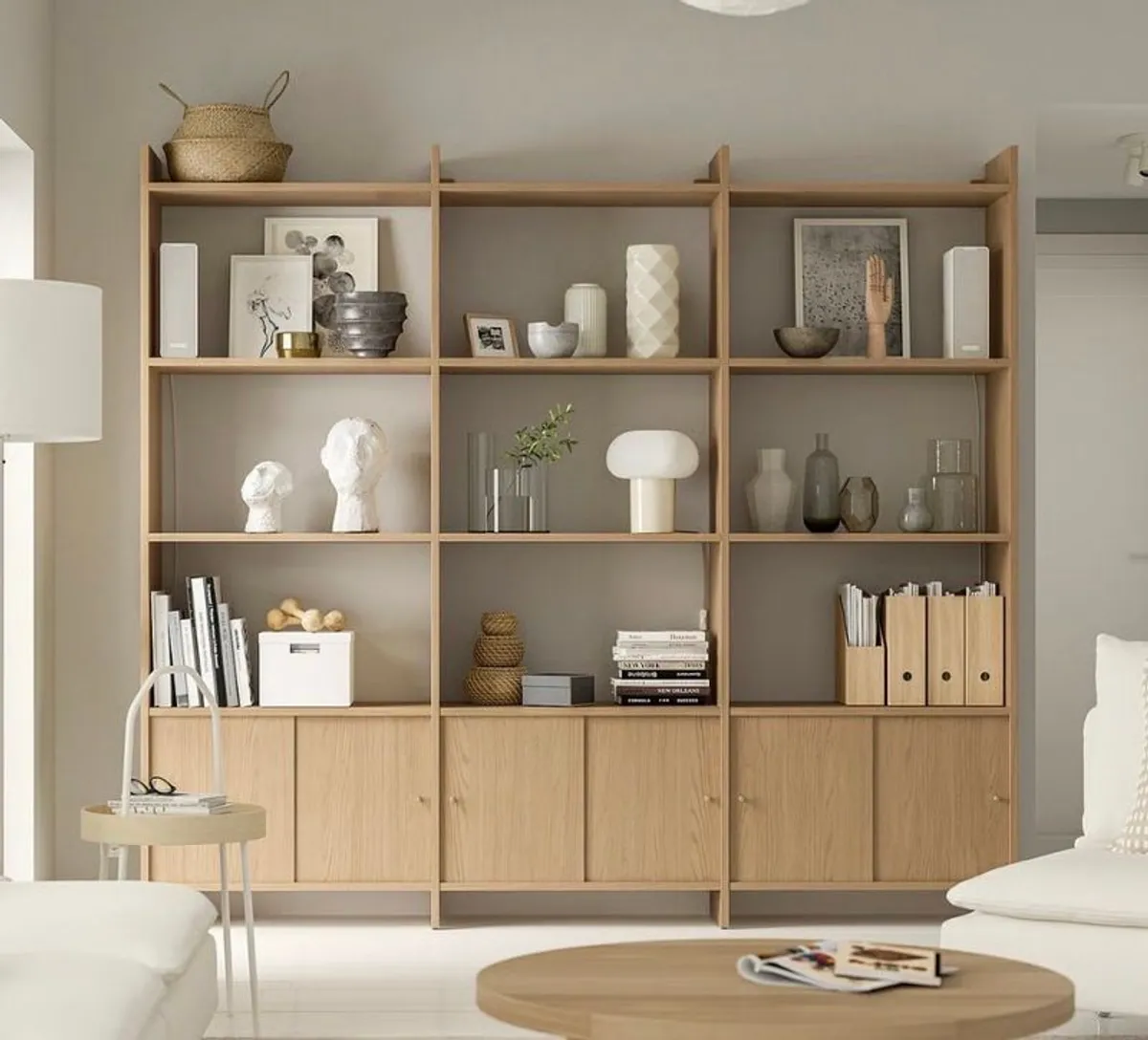 Large Oak Shelving - Image 2