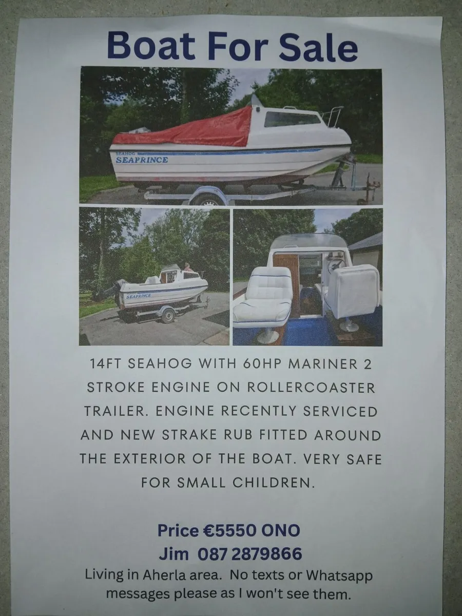 Seahog seaprince 14ft boat