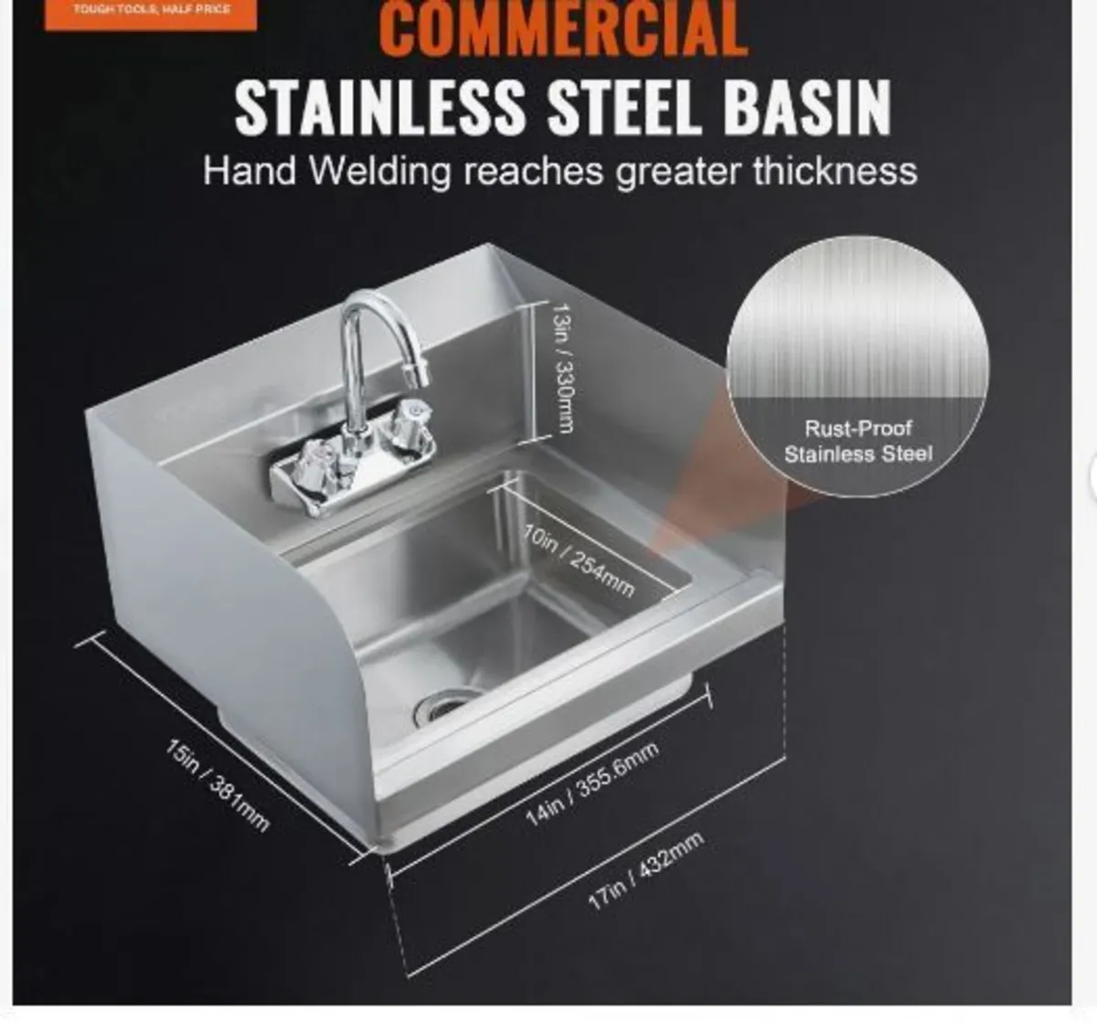 Commercial Hand Sink - Image 3