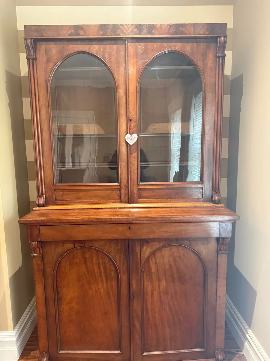 Victorian Bookcase Cupboard  / Drinks Cabinet - Image 3