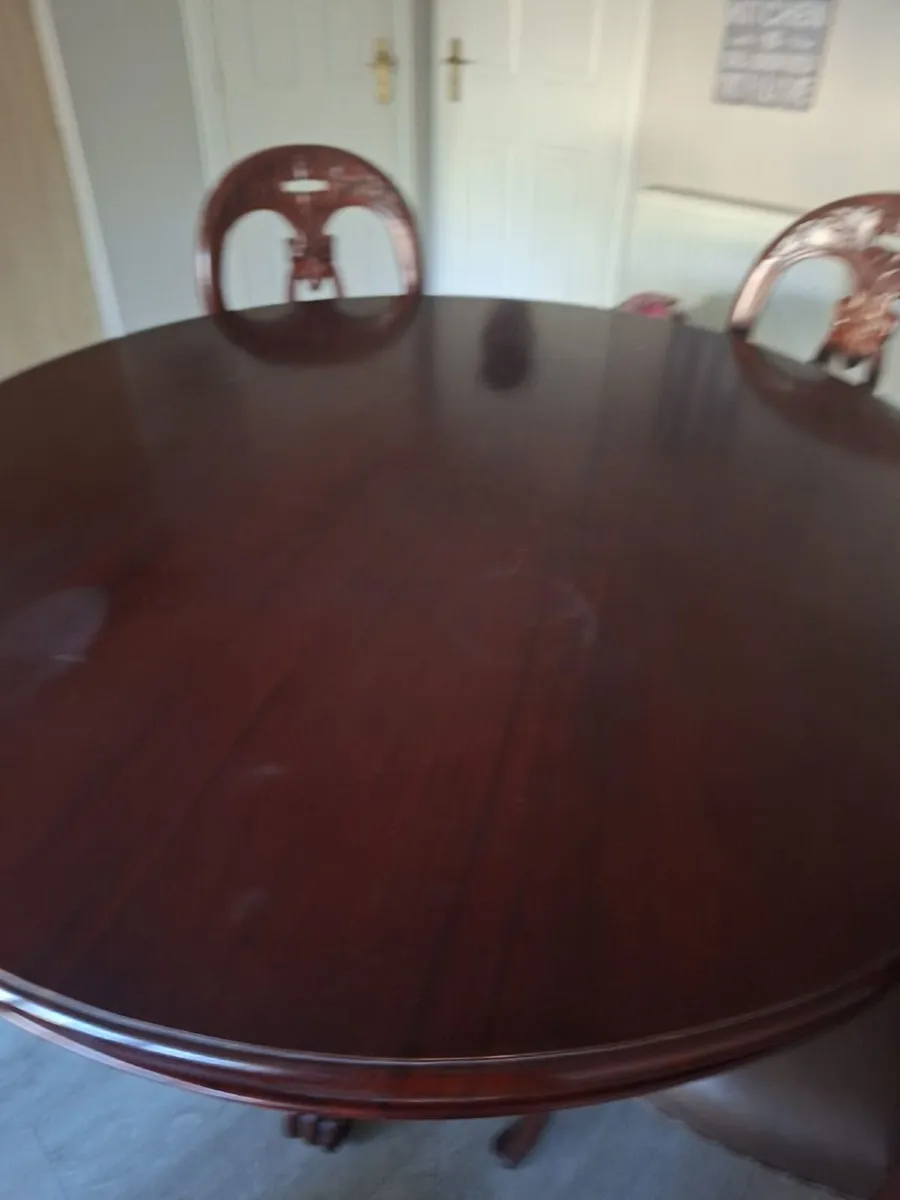 Mahogany Table and Chairs for Sale - Quick Sale - Image 2