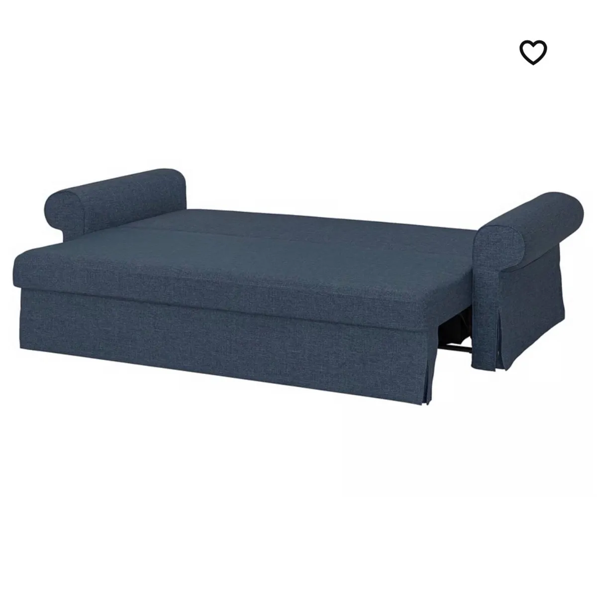 Blue 3 seater sofa bed ikea - Image 2