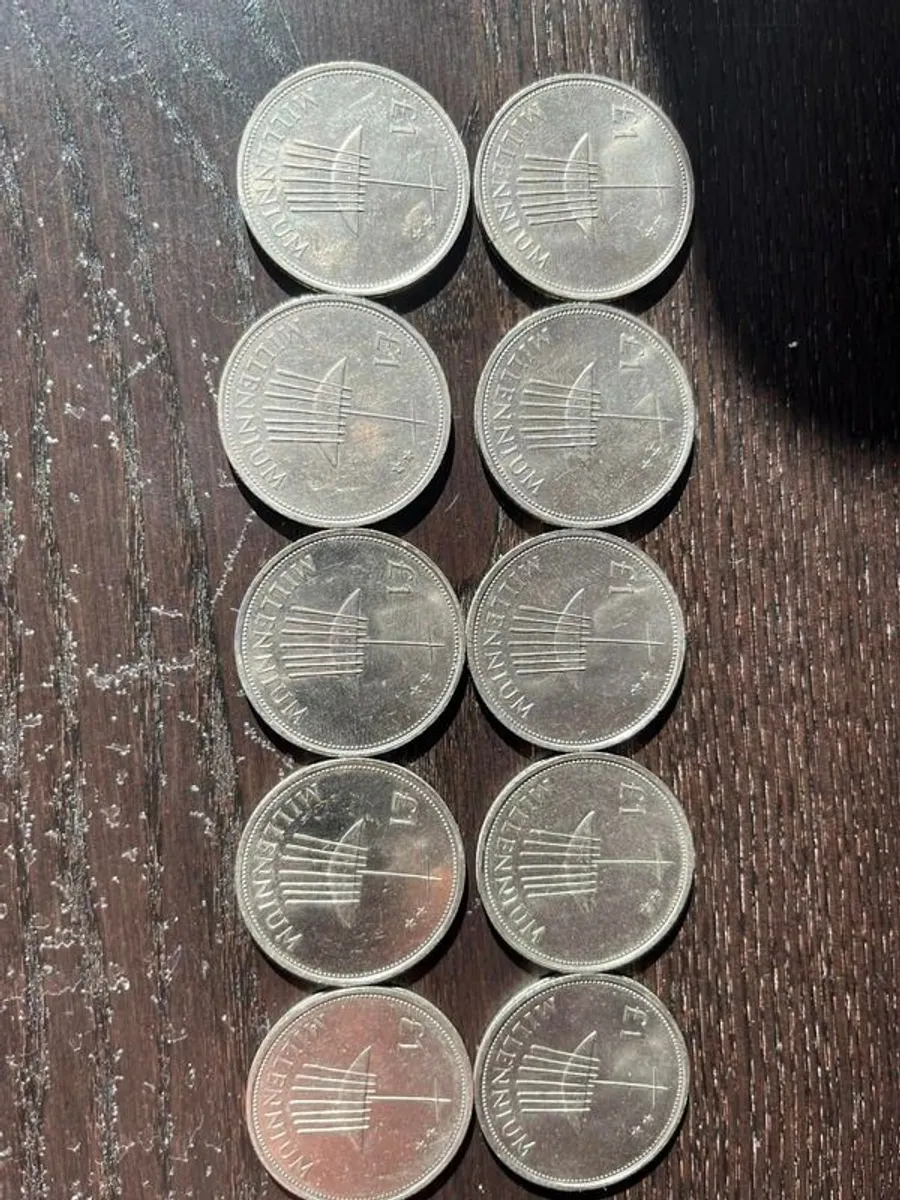 Ten Millennium Pound coins - Image 1