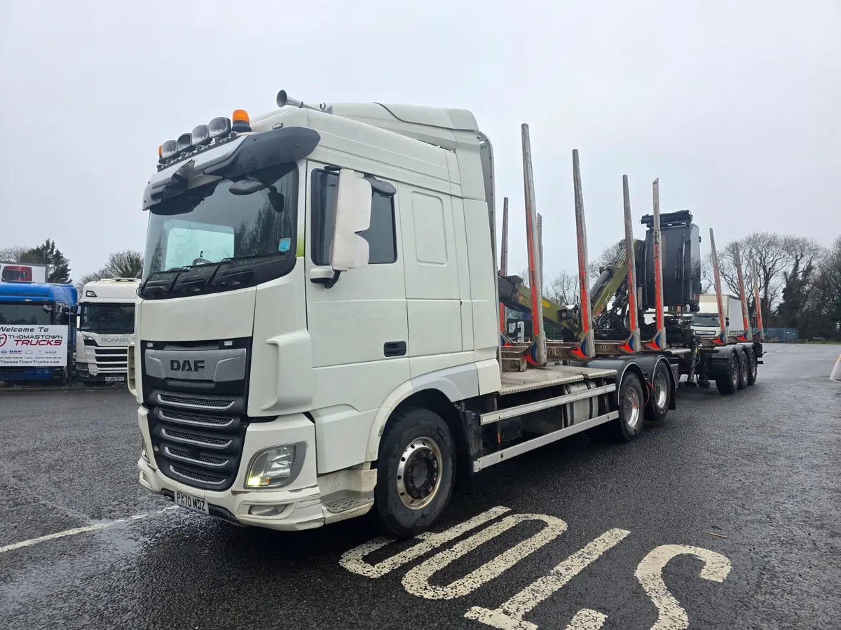 2020 DAF XF 530 Space cab, 6X2 Twin Lift axle, log - Image 3