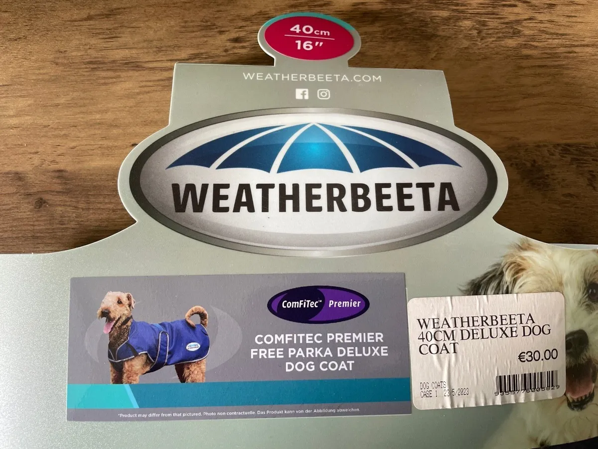 Brand new- Weatherbeeta 16” Dog jacket- blue - Image 2