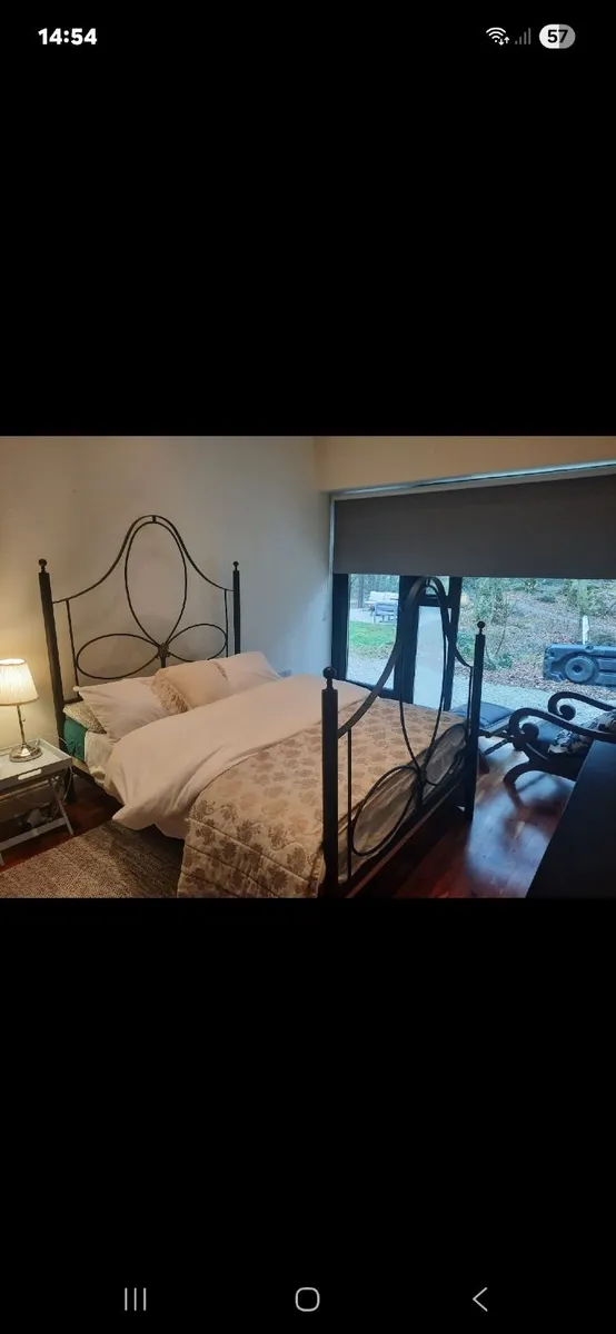 Handmade wrought iron bed frame - double - Image 3