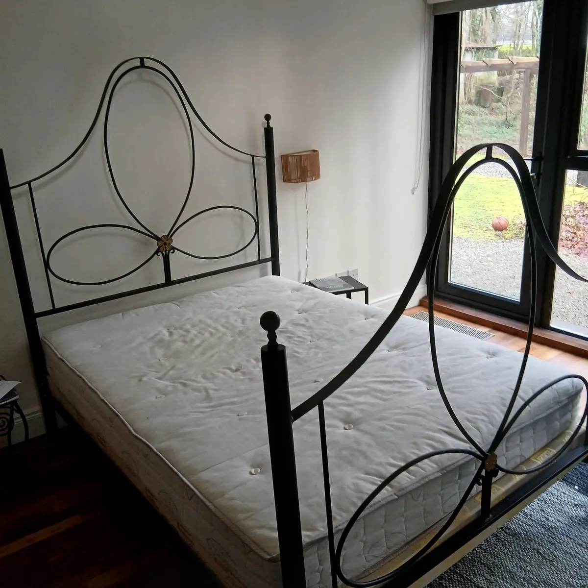 Handmade wrought iron bed frame - double - Image 2